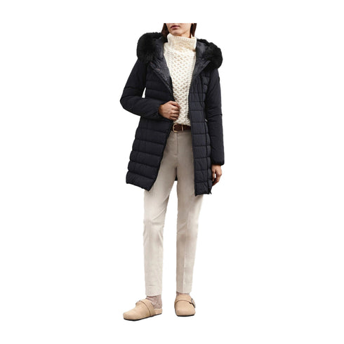 PEUTEREY Piumino lungo Piumino Donna Seriola zip laterale Nero A24 - PEUTEREYSERIOLAML04FUR - 808 - 42 - Francavilla Moda